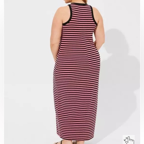 Maxi Rib Body Con Slip Dress Torrid - Picture 3 of 7
